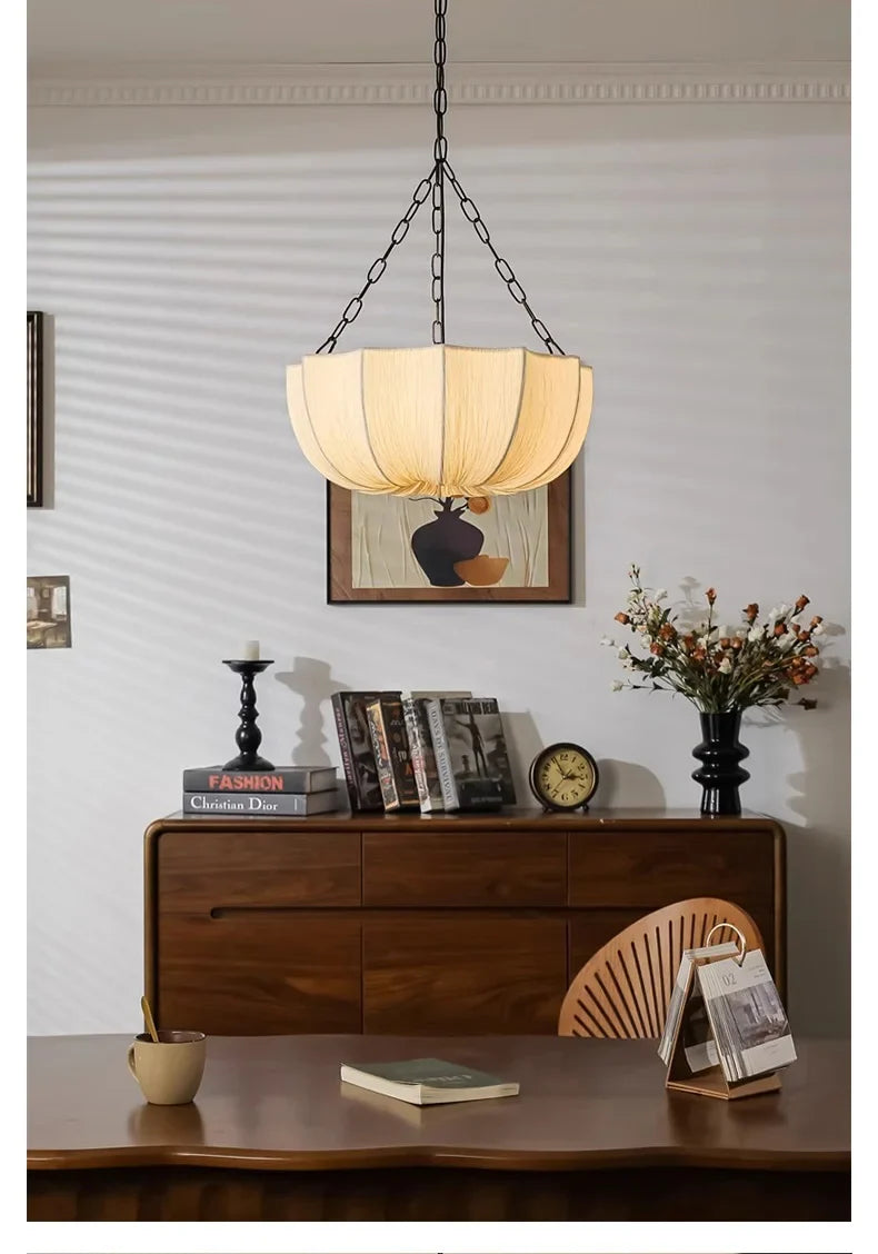 KumoWabi Lampada a Sospensione in Tessuto Giapponese Wabi-Sabi