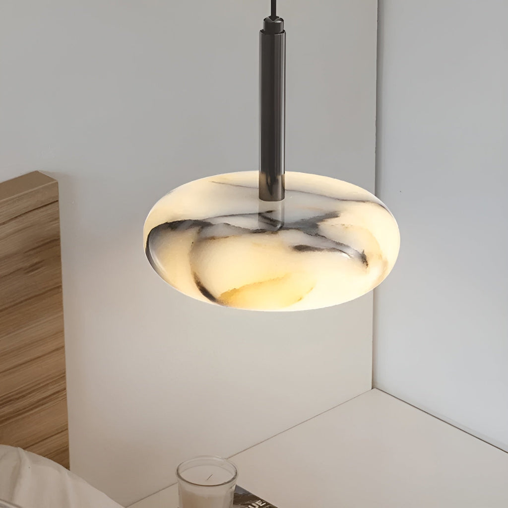 Lampada a sospensione LED in marmo – Illuminazione d'accento elegante per gli ambienti domestici