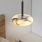Lampada a sospensione LED in marmo – Illuminazione d'accento elegante per gli ambienti domestici