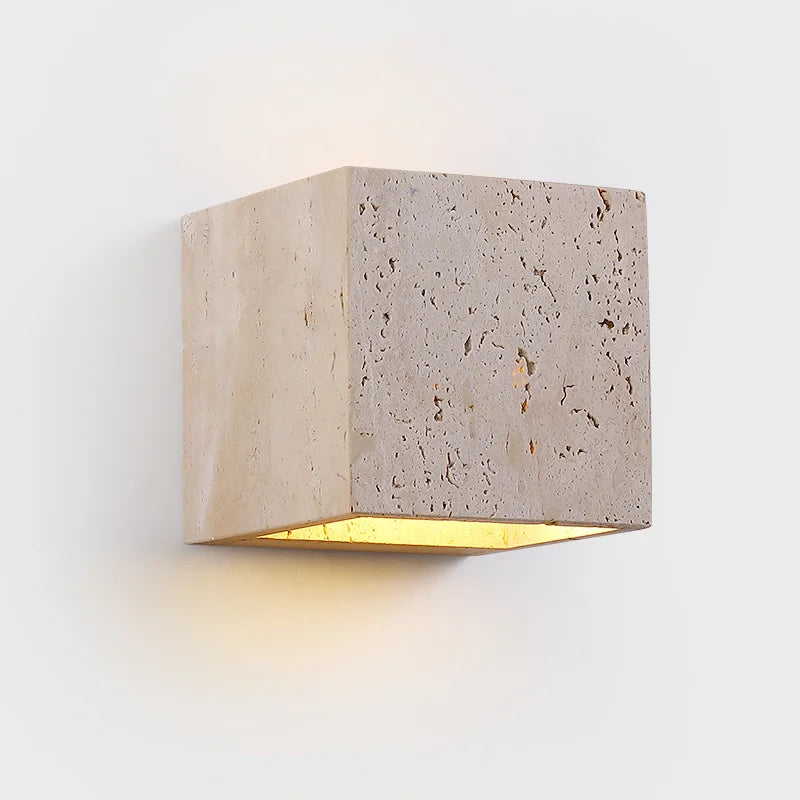 StoneBloc Lampada da Parete Esterna – Lampada da Parete in Aspetto Pietra Naturale per Giardino, Corridoio & Bagno