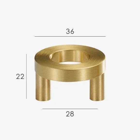 Maniglia ad Anello in Ottone Amyra