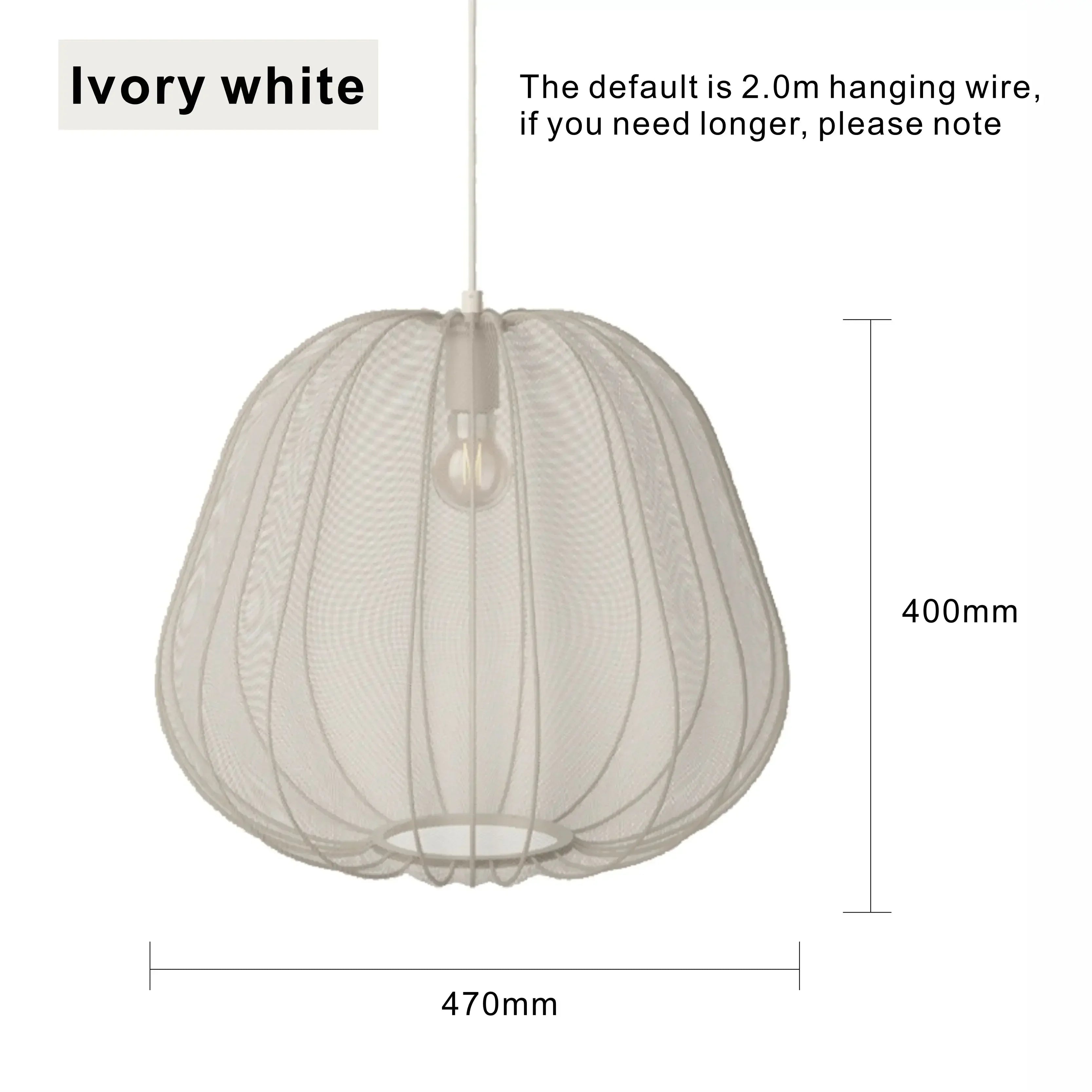 Lampadario in tessuto elegante wabi-sabi