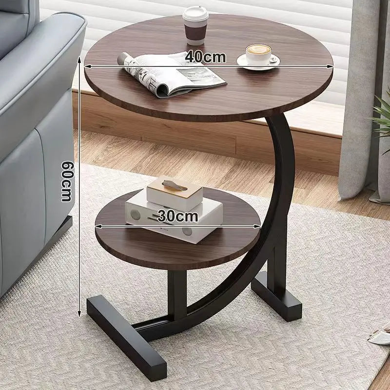 Caliora - Mini Tavolino Trasportabile di Lusso a Due Piani