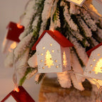 Casette di Natale in Legno con Illuminazione LED – Decorazione Natalizia Decorativa