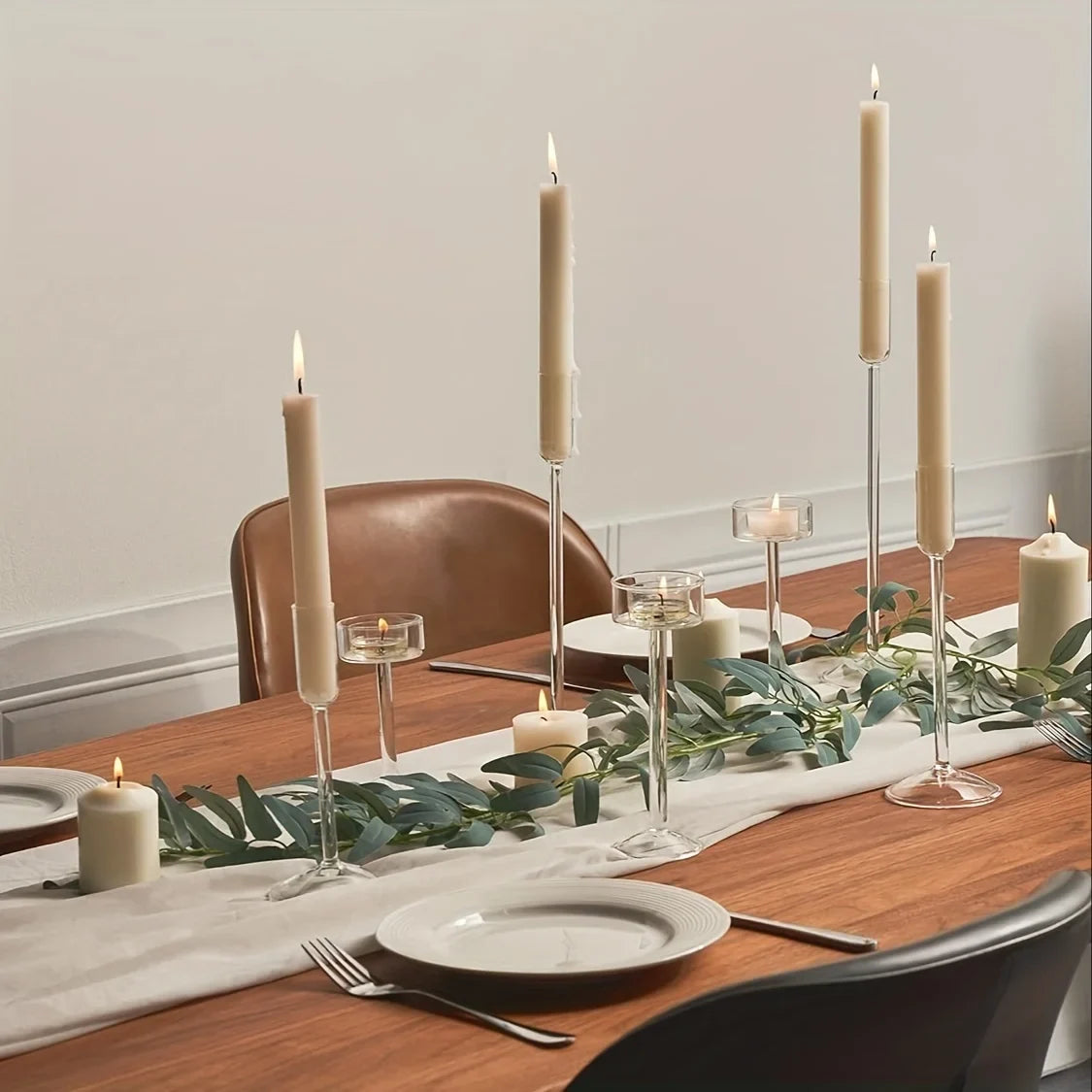 Set di Candelabri in Vetro LumaVase