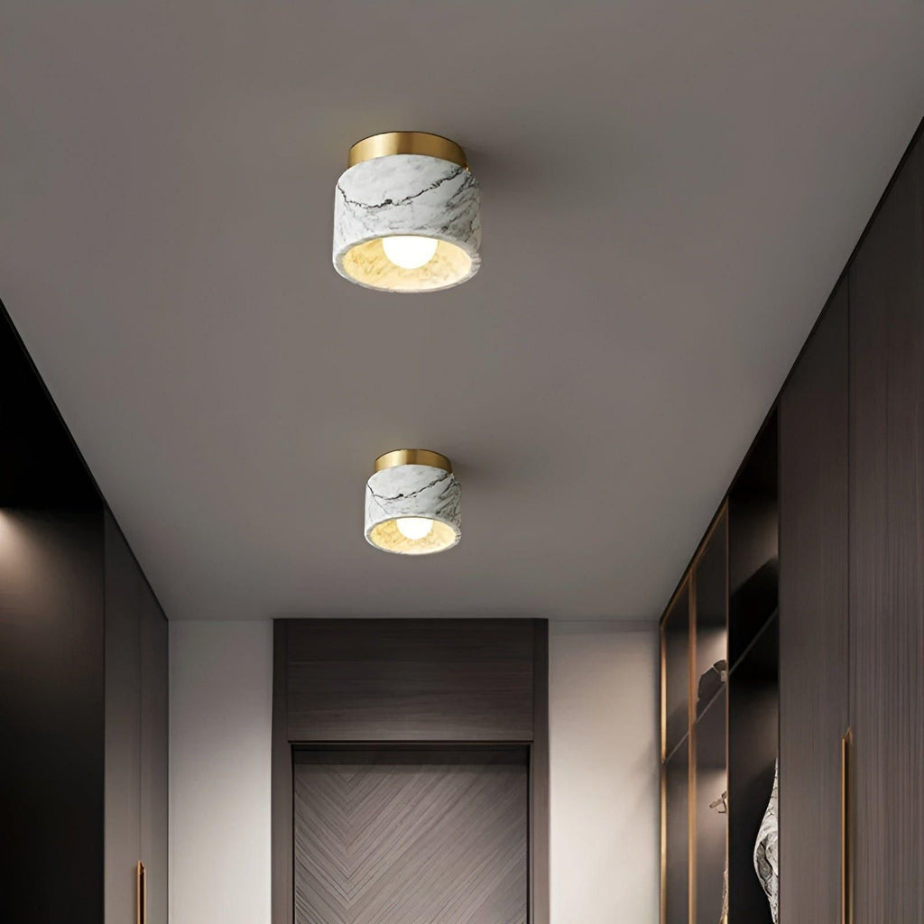 Lampada da soffitto in marmo italiano – Illuminazione lussuosa ed elegante per la tua casa