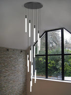 lampadario moderno sospeso per illuminazione interna design loft