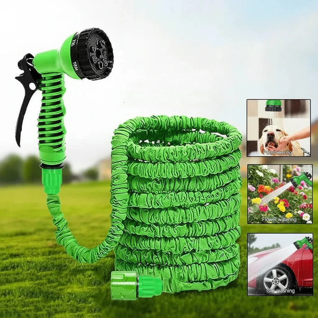 Tubo Flessibile per Giardino con Strumento per Ugello Multi-Spray