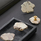 Maniglia in Ottone con Marmo Turchese Etta