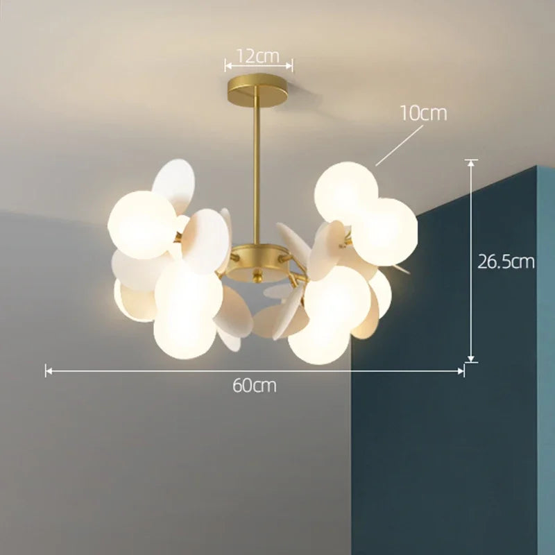 NatureGlow Lampadario a Rami Colorati