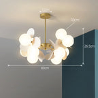 NatureGlow Lampadario a Rami Colorati