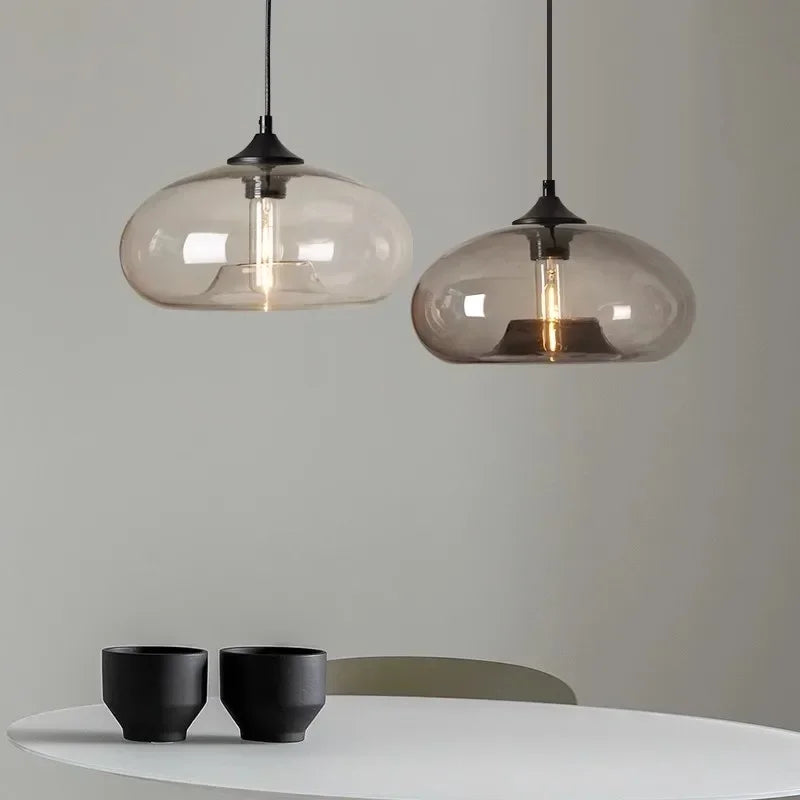 Lampada a Sospensione Moderna Colorata in Vetro