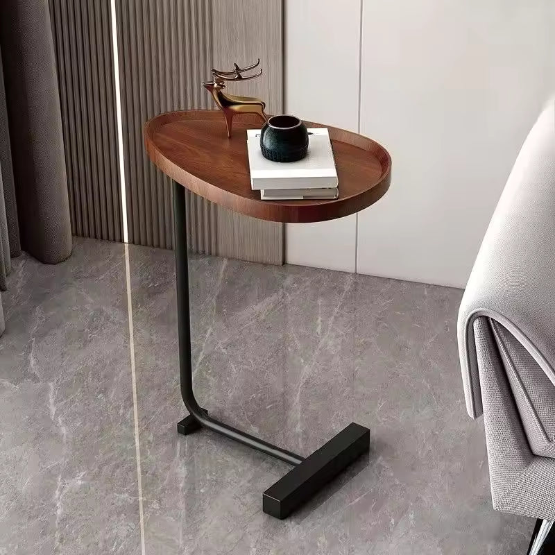 Nirethia - Tavolino Mobile a Forma di C Ideale per Divano o Letto