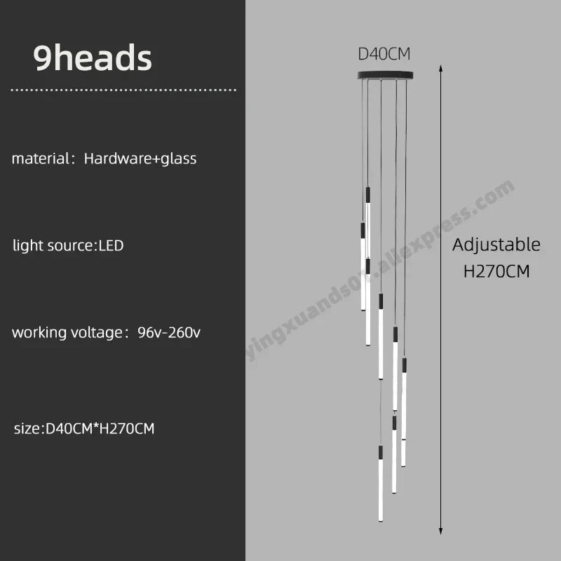 lampadario moderno sospeso per illuminazione interna design loft