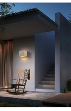 StoneBloc Lampada da Parete Esterna – Lampada da Parete in Aspetto Pietra Naturale per Giardino, Corridoio & Bagno