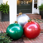 Palline di Natale XL – Decorazioni Natalizie Jumbo Resistenti alle Intemperie per Interni ed Esterni