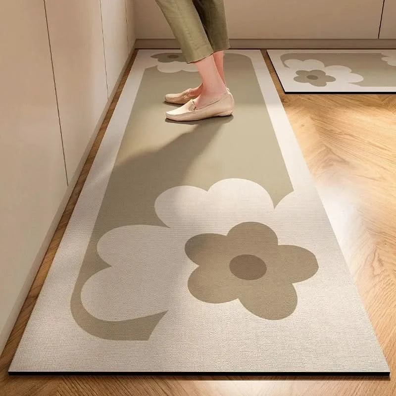Koriva | Tappetino da Cucina Minimalista Antiscivolo con Supporto Imbottito Confortevole