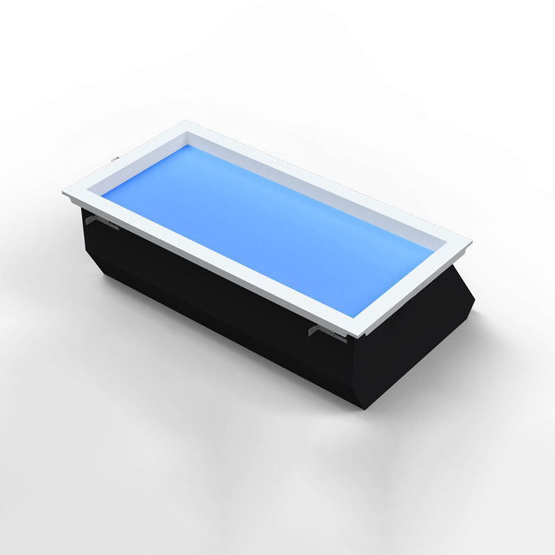 Moderna Lampada a Soffitto LED Metallica Minimalista Blu Cielo per Soggiorno