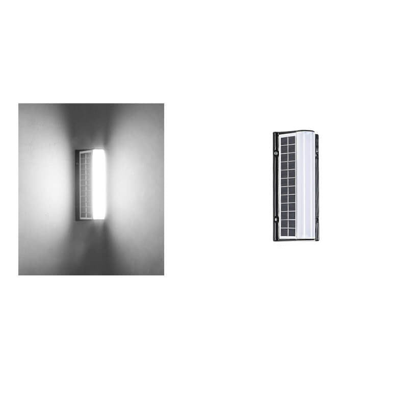 Moderna Lampada da Parete da Giardino Esterna a LED Solare Impermeabile in Acrilico