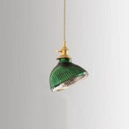 Lampadario Isola in Vetro Verde Vintage Nordico con 1/2/3 Luci