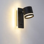 Faretto quadrato nordico contemporaneo in ferro, orientabile, lampada da parete LED per soggiorno e camera da letto