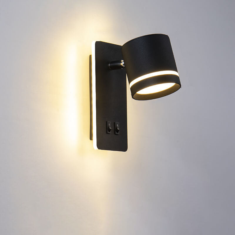 Faretto quadrato nordico contemporaneo in ferro, orientabile, lampada da parete LED per soggiorno e camera da letto