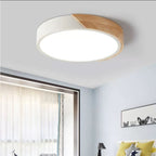 Glarefusion LED Moderno Ultra Sottile Lampadario in Legno