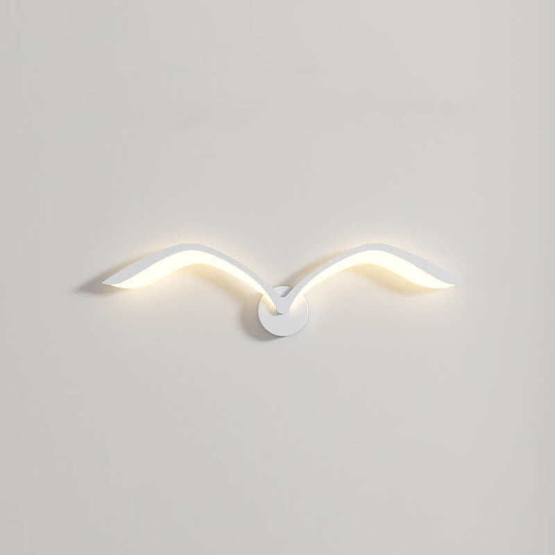 Lampada da parete LED in acrilico con gabbiano minimalista nordico