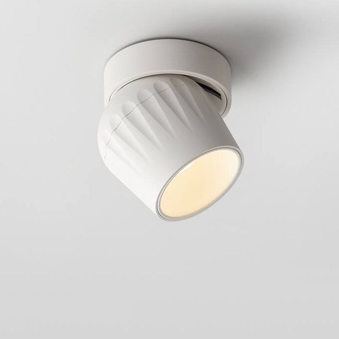 Faretto LED Angolare Regolabile in Alluminio Minimalista Moderno da Soffitto Semi-Incastro