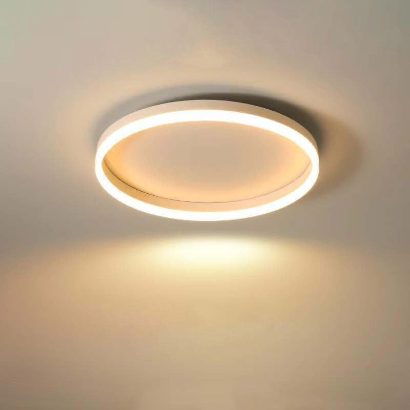 Lampada da soffitto a LED circolare minimalista nordica in ferro e acrilico