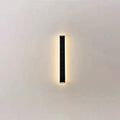 Lampada da Parete LED Solare Rettangolare Impermeabile in Alluminio e Acrilico Minimalista Moderna per Esterni