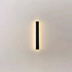 Lampada da Parete LED Solare Rettangolare Impermeabile in Alluminio e Acrilico Minimalista Moderna per Esterni