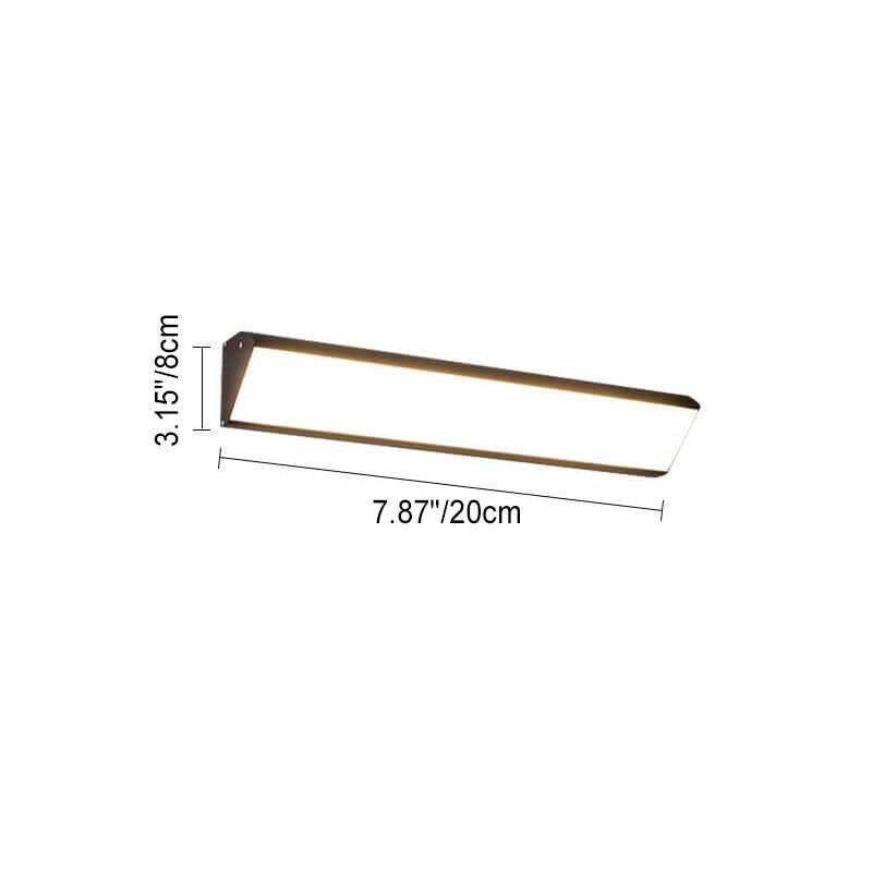 Lampada da Parete LED Impermeabile in Alluminio e Acrilico per Esterni, Design Moderno Minimalista, Bar Lungo