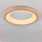 Lampada da soffitto a LED rotonda in legno log minimalista nordico
