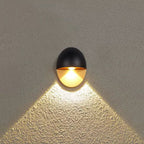Lampada da Parete LED Impermeabile in Alluminio a Forma Ovale Minimalista Moderna per Esterni