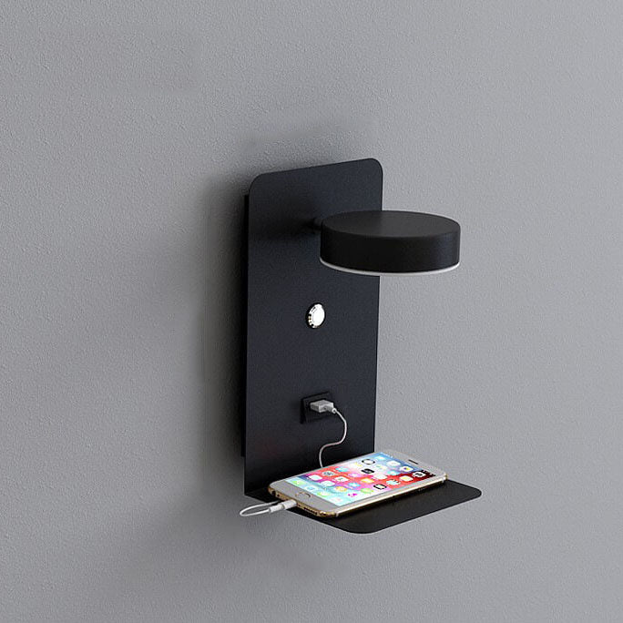 Lampada da Parete LED Quadrata Moderna Minimalista in Ferro e Acrilico Ricaricabile USB