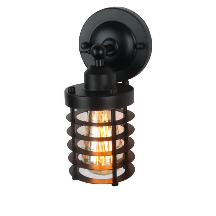 Applique da Parete in Ferro Battuto Industriale Retro del Nord con 1 Luce