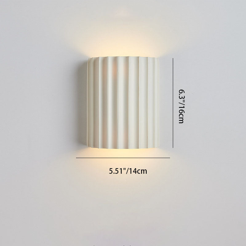 Applique a muro in resina nordica contemporanea a 2 luci per camera da letto