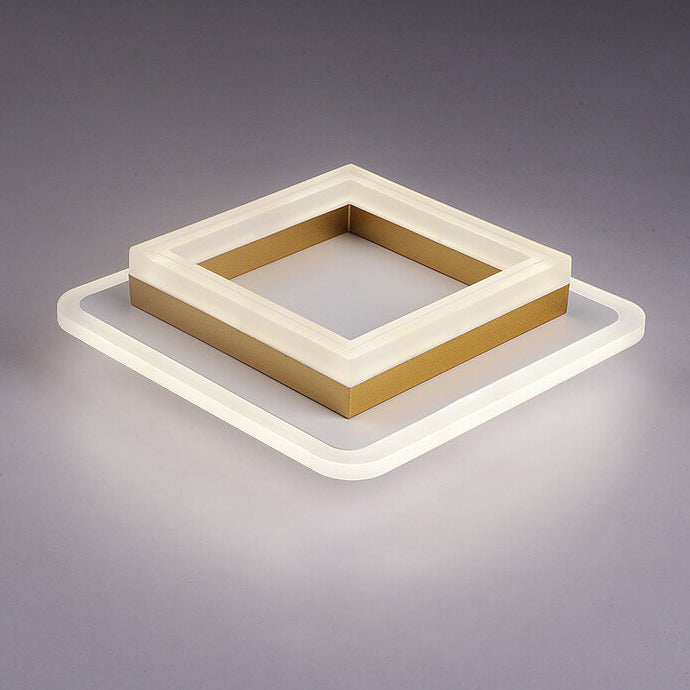 Lampada da soffitto LED a incasso quadrata circolare in acrilico semplice nordico