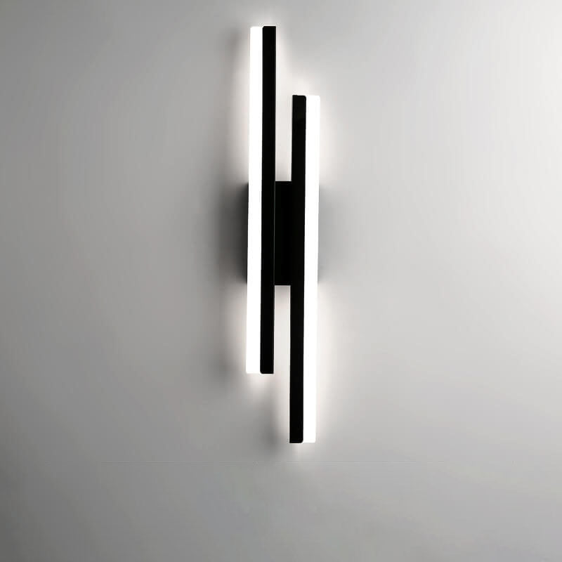 Lampada da parete LED in ferro acrilico con linee minimaliste moderne