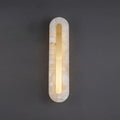 Applique da Parete LED in Ottone e Marmo di Lusso Leggero a Forma Ovale e Quadrata