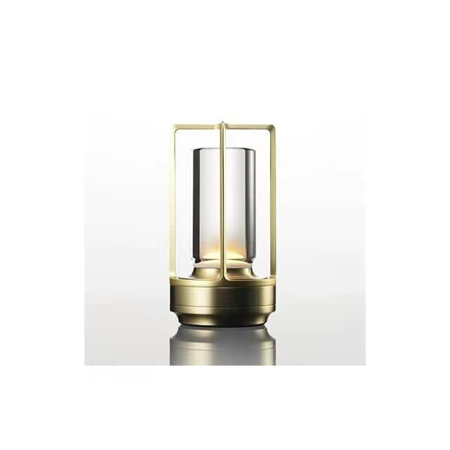 Lampada da Tavolo Notturna Ricaricabile USB in Alluminio Acrilico Vintage Nordico