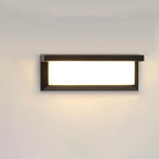Lampada da Parete Moderna Rettangolare LED con Sensore da Esterno Impermeabile