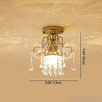 Moderna Semplice Luce da Soffitto a Semi-Filo a Forma di Fiore 1/3-Luce