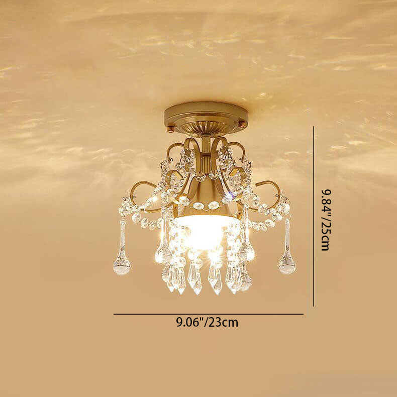 Moderna Semplice Luce da Soffitto a Semi-Filo a Forma di Fiore 1/3-Luce