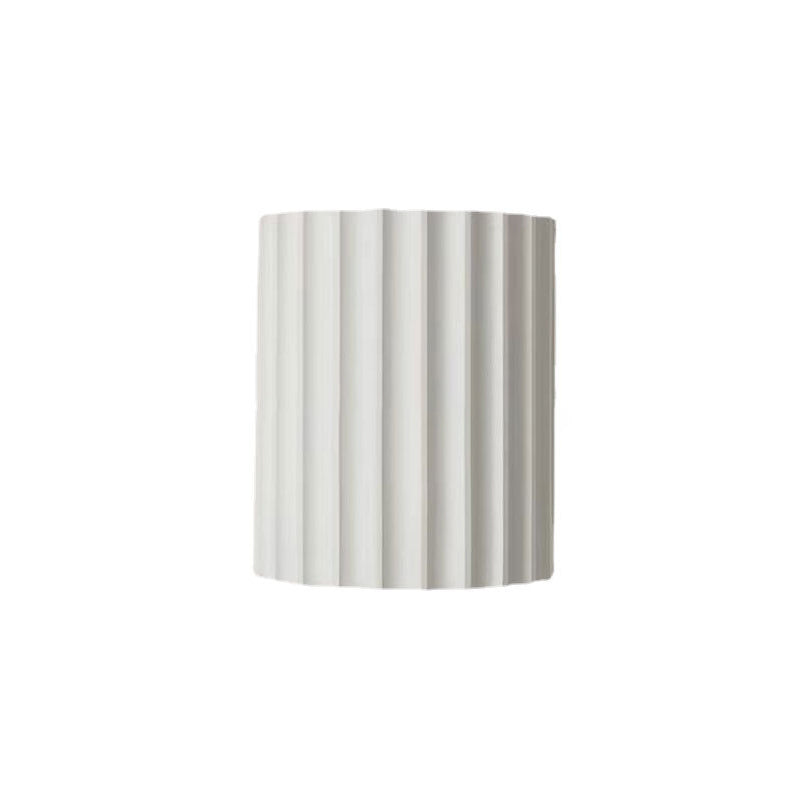 Applique da parete contemporanea scandinava in resina a mezza colonna con 2 luci per corridoio