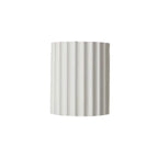 Applique da parete contemporanea scandinava in resina a mezza colonna con 2 luci per corridoio