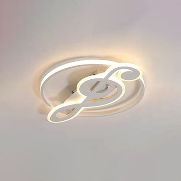 Design della Luce da Soffitto a LED con Note Musicali Creative Nordic