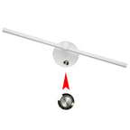 Lampada da parete a LED con specchio in alluminio lungo, stile minimalista nordico