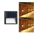Luce da Esterno a LED Solare Rotonda Quadrata Moderna Minimalista Impermeabile per Passi da Patio